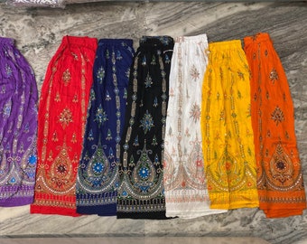 Lange gelaagde rok Indiase vrouwen pailletten, hippiestijl kleurrijke lange rokken, elastische tailleband gelaagde rok voor vrouwen strandkleding rok