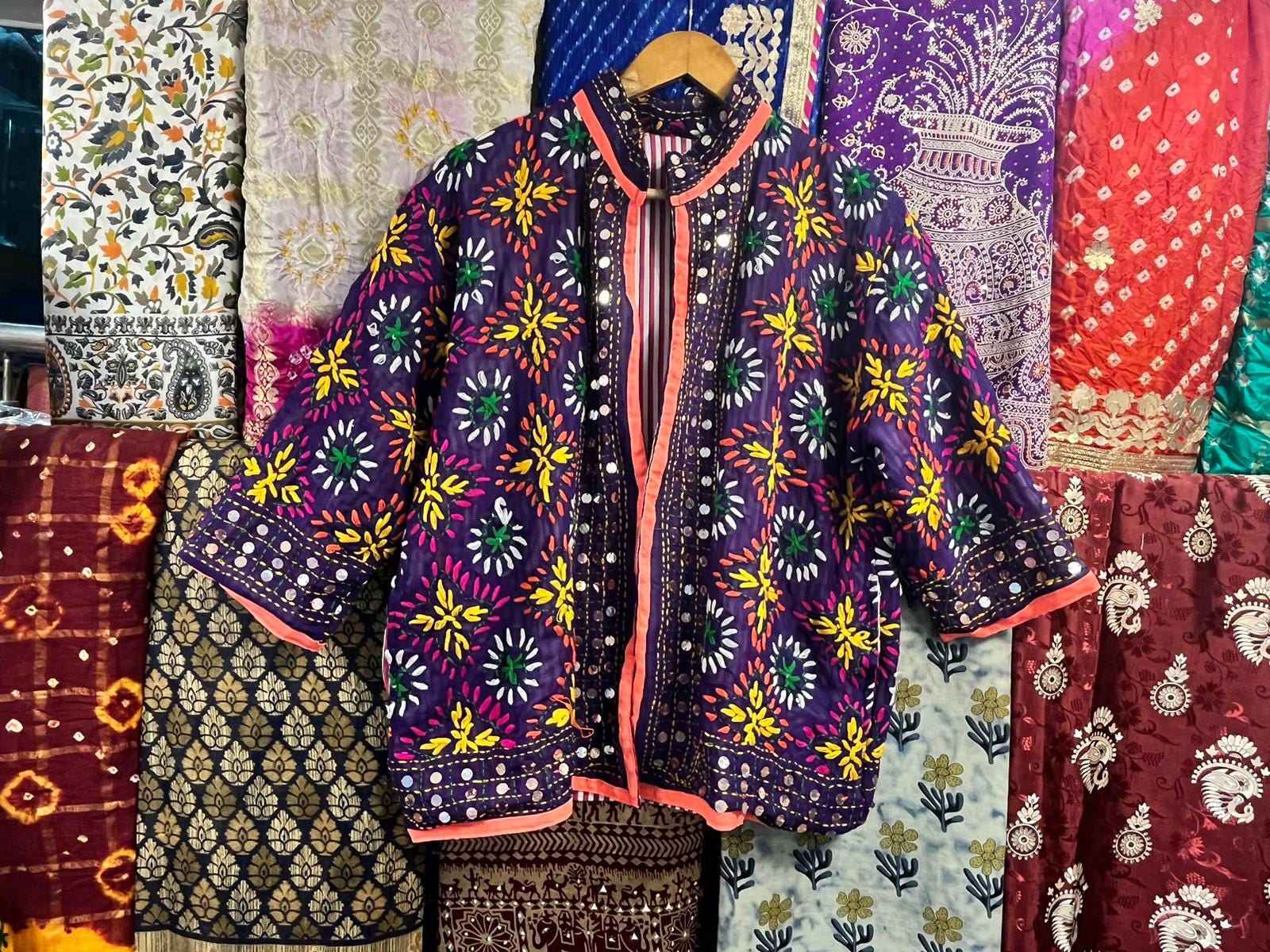 Phulkari short jackets hot sale