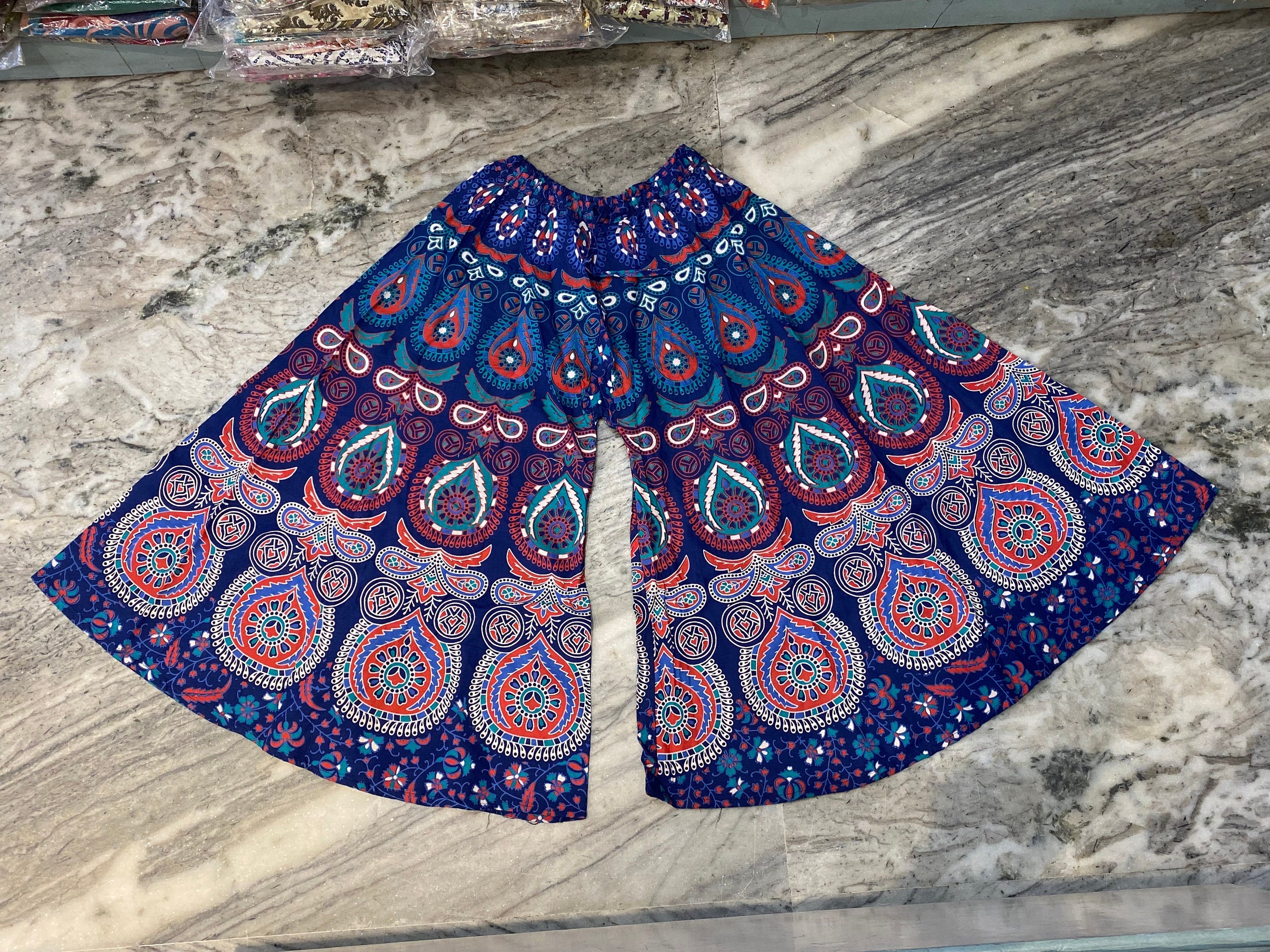 【INCHANT ME】[handmade] Flower Cotton Wide Pants INCHANT ME】[handmade] Flower Cotton Wide Pants (INCHANT ME