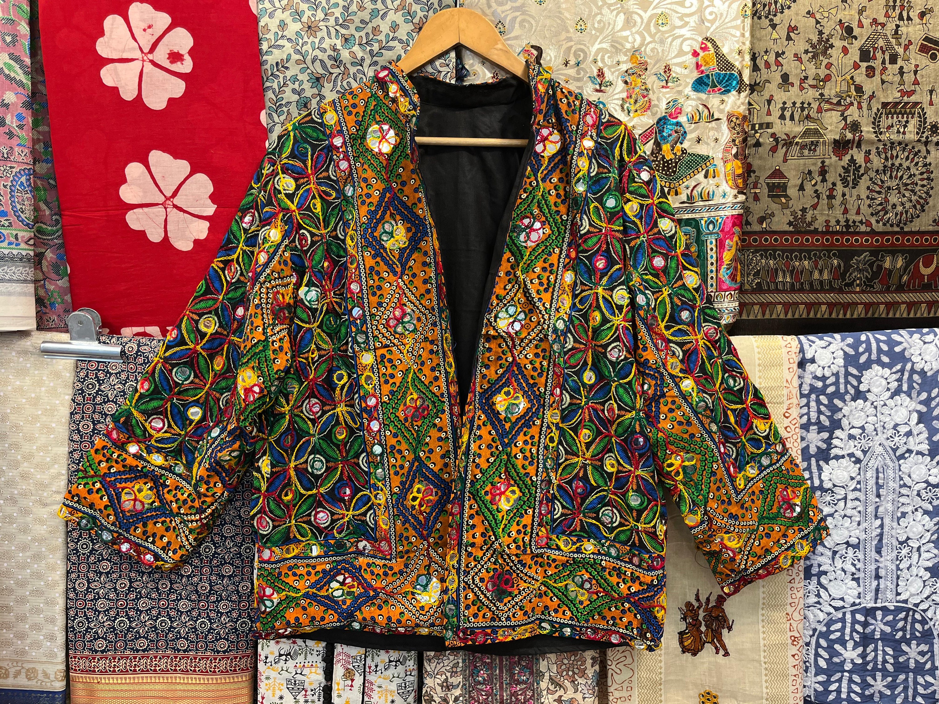 Handmade Banjara Jacket: Indian Embroidered Cotton Boho Coat - Etsy