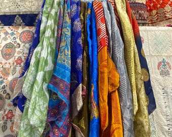 Silk Long Scarp Skirt - Long Handkerchief Skirt - One Size