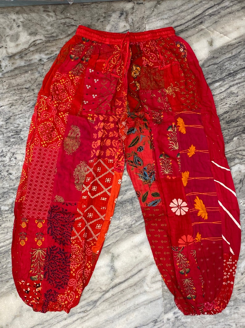 Bohemian Patchwork Harem Pant, Hippie Pants, Summer Beach Wear Pants