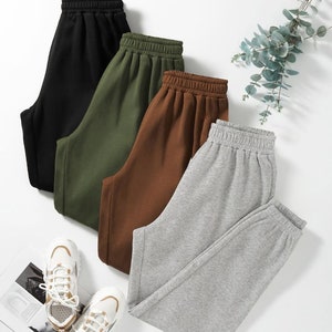 Unisex Sweatpants -  Women Sweatpants - Holiday Gift -  Wide Leg Sweatpants - Grey Sweatpants - Baggy Sweatpants