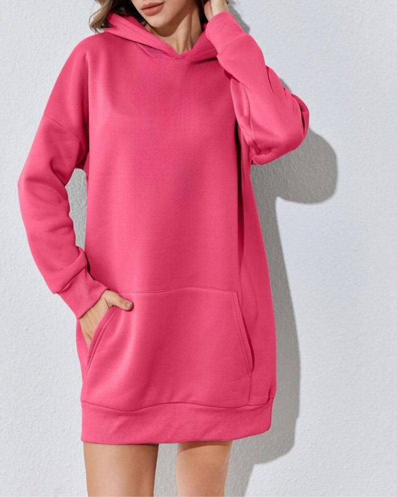 Soft Touch Hooded Sweatshirt Dress