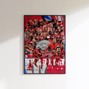 Bayern Munich Champion Poster, Bayern Munich Poster Gift, Football Fan Art Print, Football Decor of Bayern Munich Fan, Bayern 2025