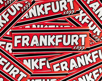 100x Frankfurt Sticker/ Aufkleber Frankfurt/ Ultras/ EF 1899/ Fußball Fanartikel/ 148x50mm