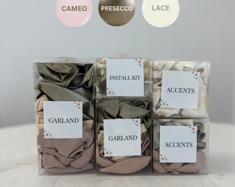Professional Balloon Kit - 12ft Balloon Garland (cameo, gold, ivory)