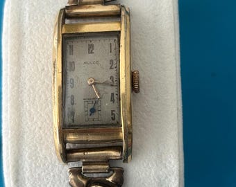 Vintage Mulco Tank Watch RUNS