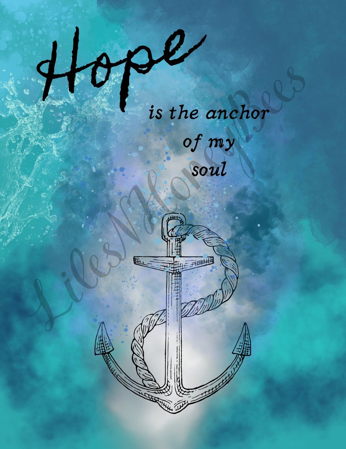 "Anchor Of My Soul" Sterling Silver Ring - 925 Silver, Sizes 2-15, Comes In Gift Box - View #4