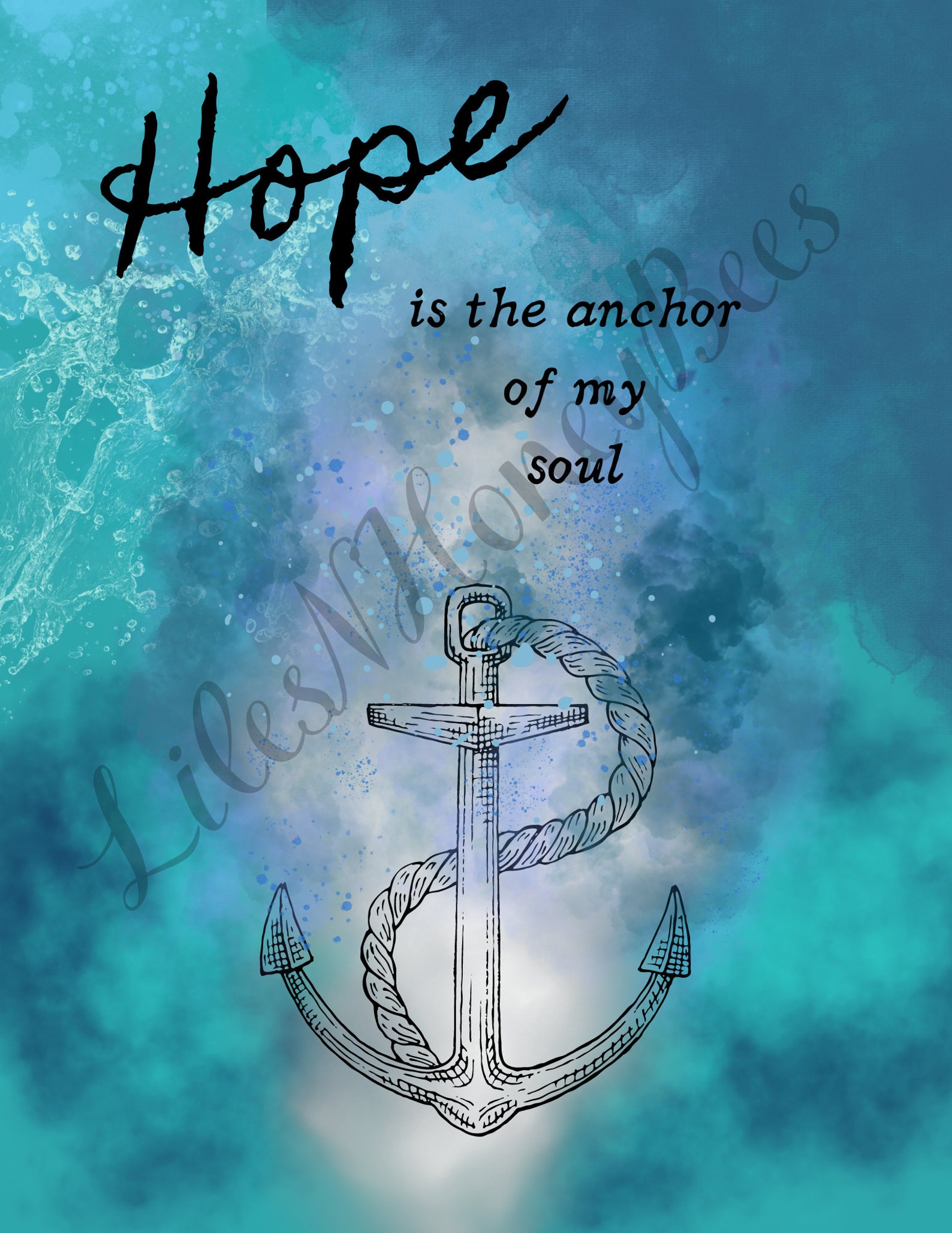 Hope is the Anchor of My Soul Pdf - Etsy