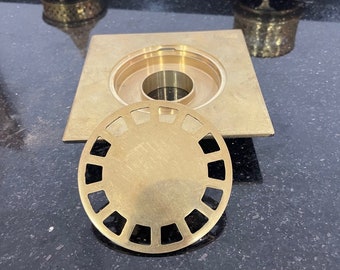 Solid Brass Shower Floor Drains for Bath Spaces, Exquisite Solid Brass Bathroom Drain Selection.