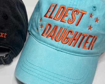 Custom Embroidered Dad Hat, Personalized Pigment Dyed Dad Hat, Matching Family Hat, Custom Text Embroidery, Custom Text Cap
