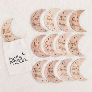 Baby Meilensteine Discs Monat für Monat, Unisex Babygeschenk, Babypartygeschenk, Schwangerschaftsgeschenk, KOSTENLOSE Tasche, Speicherkarten, Babyandenken