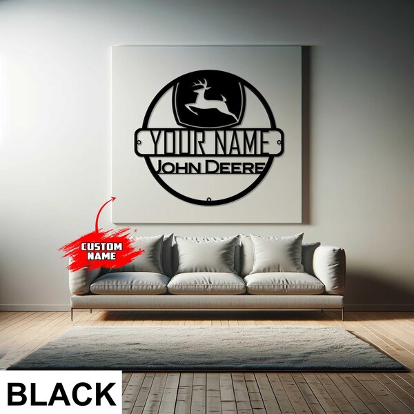 John Deere Metal Logo Etsy