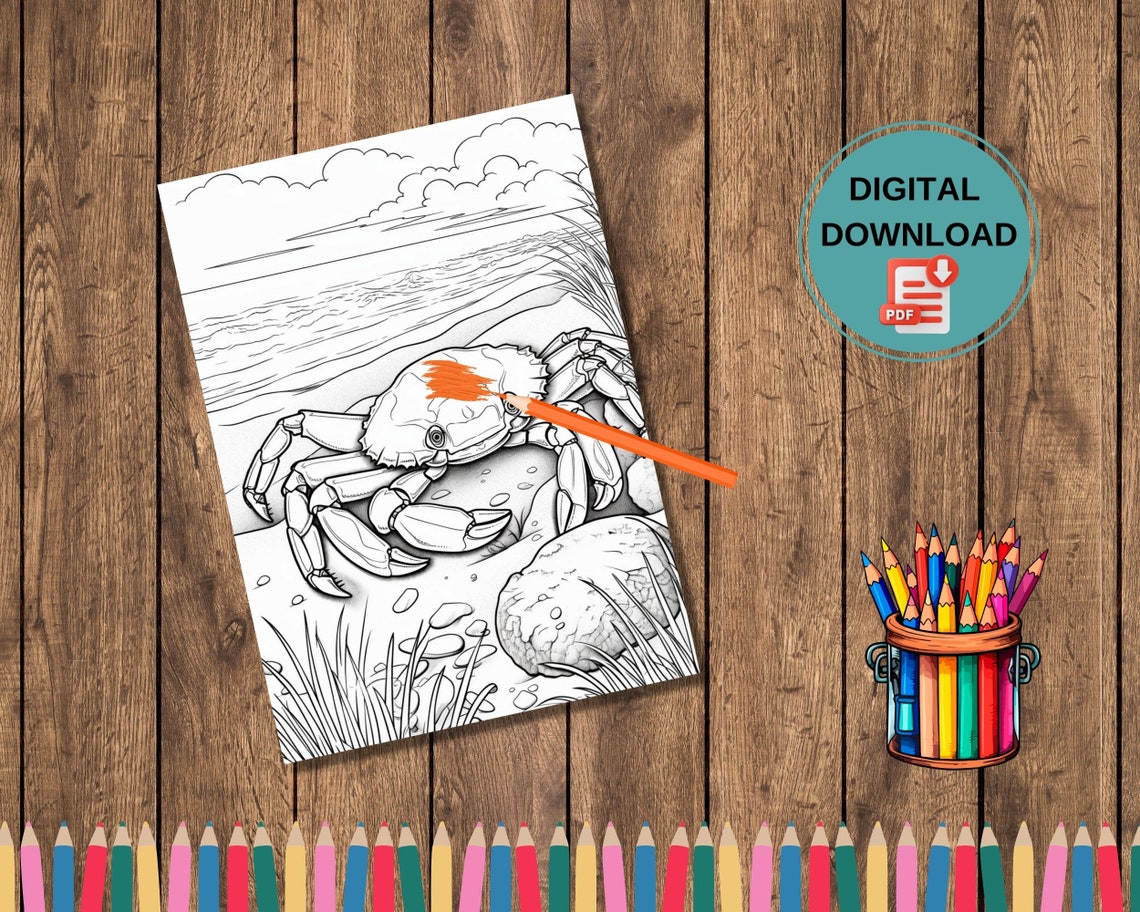 50 Nature Scenes Coloring Books, Nature Coloring Sheets Printable PDF ...