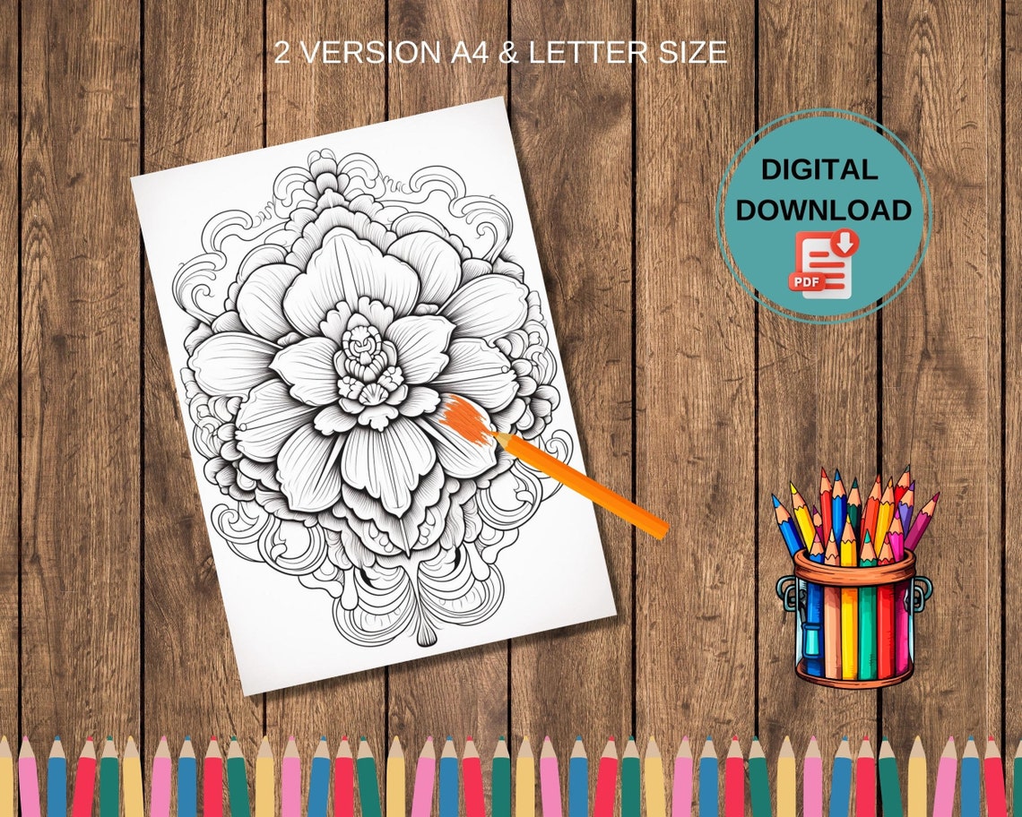 100+ Mandala Coloring Book Pages, Coloring Page Book, Printable ...