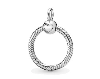 Moments Pandora Small O Pendant Add a Touch of Elegance to Her Charm Collection with Circle Smooth Pendant Charm The Perfect Gift for Her