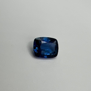Very Rare Natural Earth Mined Unheated Untreated Cushion Cut Royal Blue Sapphire 3.15 carats GIA Lab Report