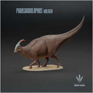 Parasaurolophus Walkeri Maßstab 1:35 Modell - Außergewöhnliches 3D Harz gedrucktes Miniaturmodell | Dinosaurier, TableTop Gaming, Jurassic