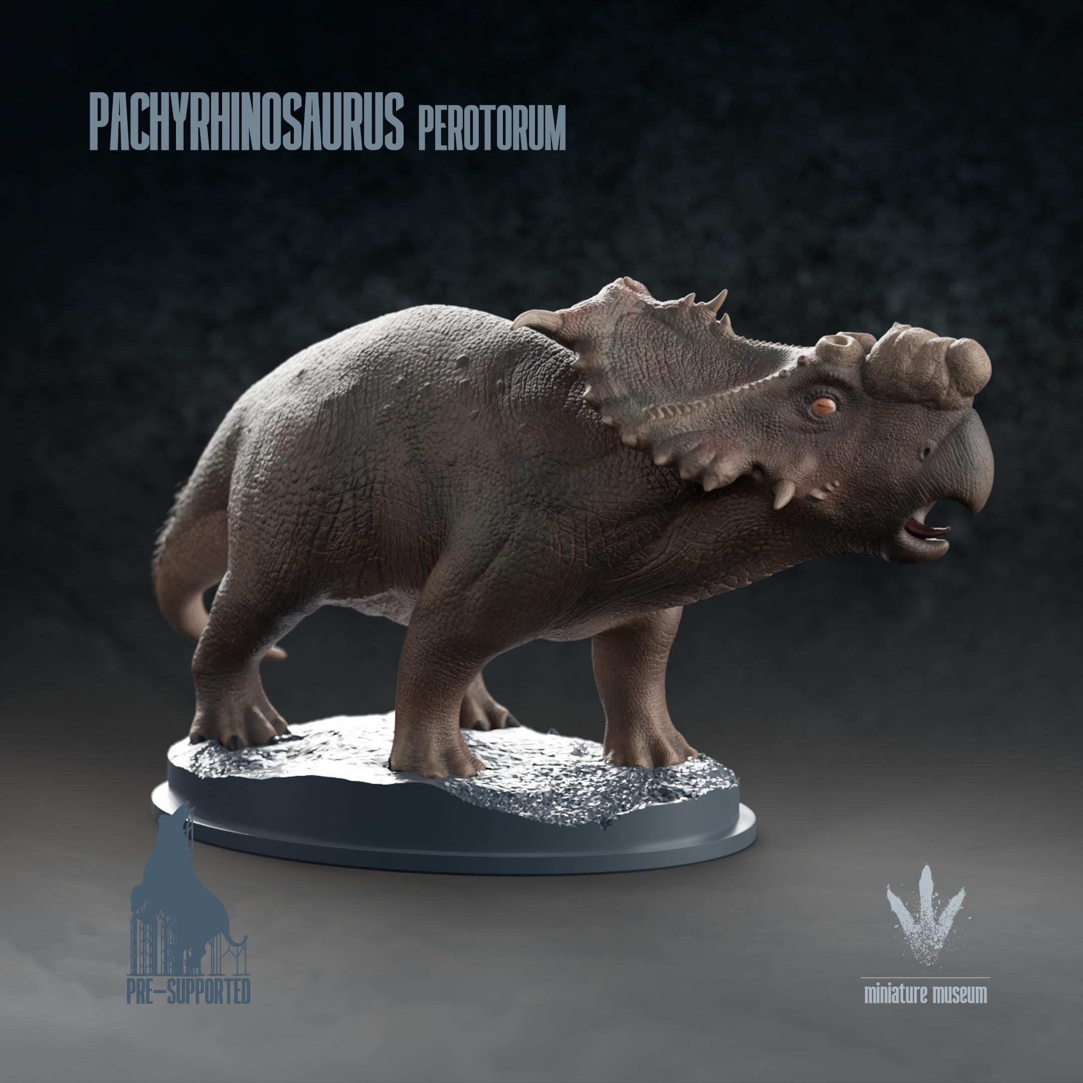 Pachyrhinosaurus Vocalising 1:35 Scale Exceptional 3D Resin