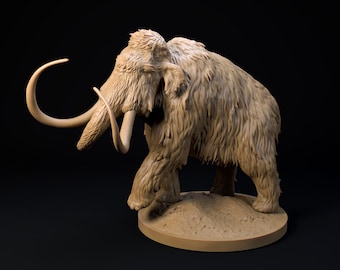 MAMMUTHUS PRIMIGENIUS、マンモスのモデル、古芸術的復元、科学的に