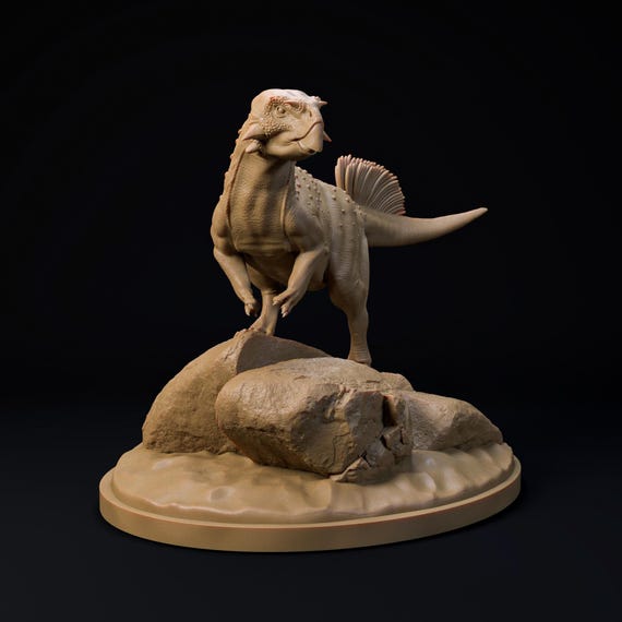 プシッタコサウルス樹脂製ミニチュア – 1/20スケール恐竜モデル - Etsy