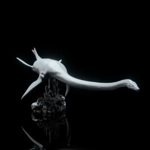 Elasmosaurus Swimming 1:35 Scale Model - Exceptional 3D Resin Printed Miniature | Dinosaurs, TableTop Gaming, Jurassic, DND Creature