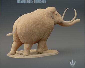 マンモスの3D樹脂製模型 – ミニチュア博物館、1:35スケール - Etsy 日本