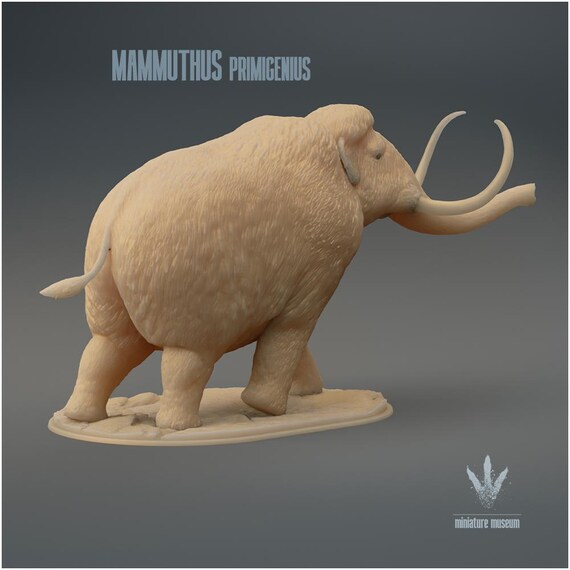 マンモスの3D樹脂製模型 – ミニチュア博物館、1:35スケール - Etsy 日本