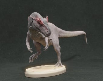 Modelo a escala 1:35 de un Allosaurus corriendo: excepcional miniatura impresa en resina 3D / Dinosaurios, juegos de mesa, Jurásico