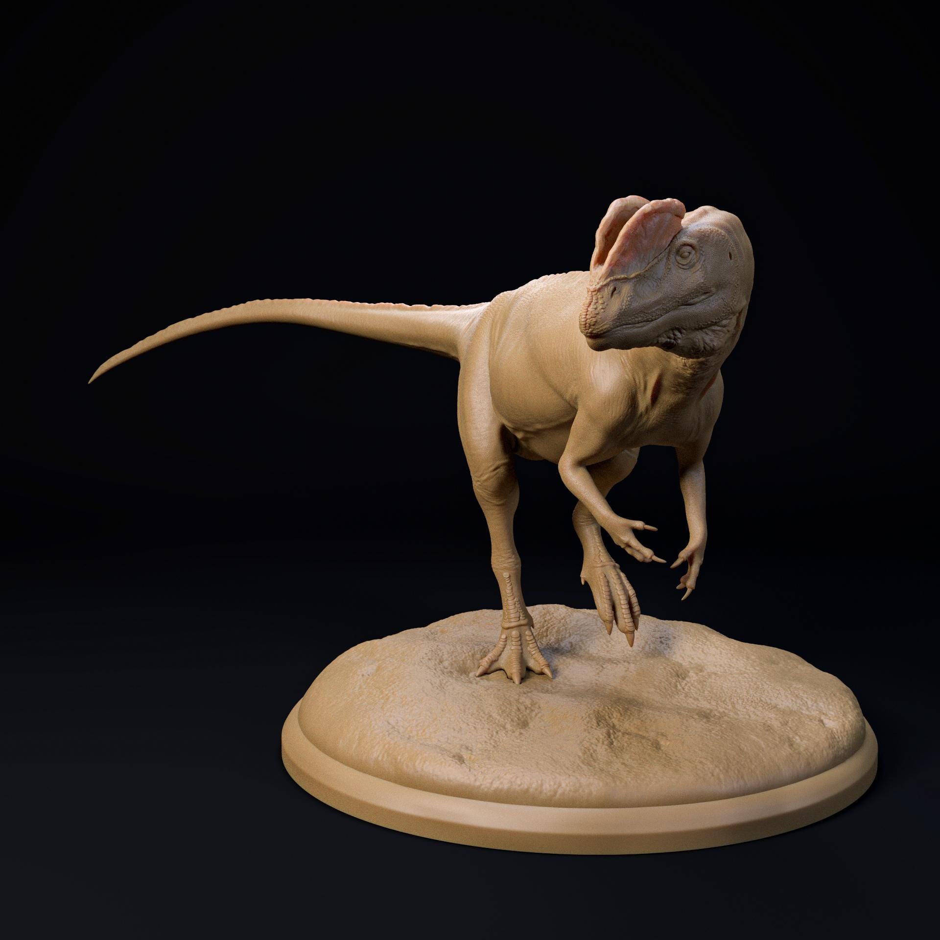 Maqueta 3D De Madera Del Dinosaurio Dilophosaurus, Modelo Pocket Para Armar, Ideal Para Coleccionistas Y Niños Amantes De Los Dinosaurios