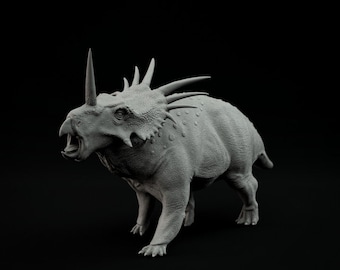 Miniatuurmodel styracosaurus - 3D-harsgedrukte dinosaurus, gaming op tafel