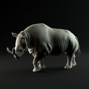 Megacerops/Brontotherium 1:35 Scale Model - Exceptional 3D Resin Printed Miniature Model | Dinosaurs, Eocene