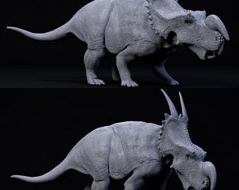 Miniatuurmodel Einiosaurus - 3D-harsgedrukte dinosaurus, gaming op tafel