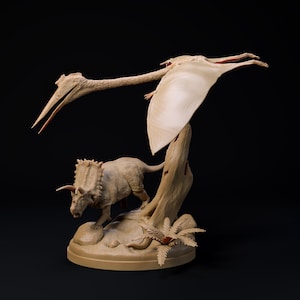Quetzalcoatlus fliegen über 1:35 Maßstab Modell - Außergewöhnliche 3D Harz gedruckte Miniatur | Dinosaurier, TableTop Gaming, Jurassic