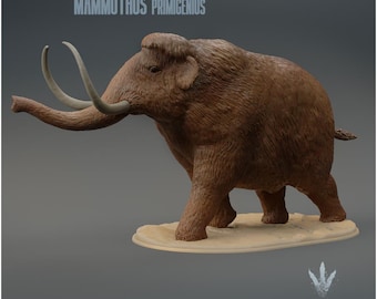 マンモスの3D樹脂製模型 – ミニチュア博物館、1:35スケール - Etsy 日本