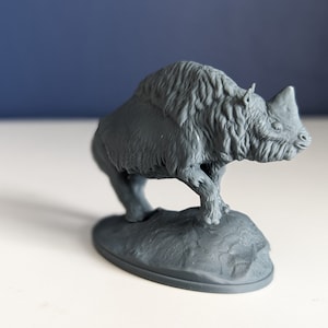 Elasmotherium Standing 1:35 Scale Model | Exceptional 3D Resin Printed Miniature | Dinosaurs, TableTop Gaming, Jurassic, DND Creature