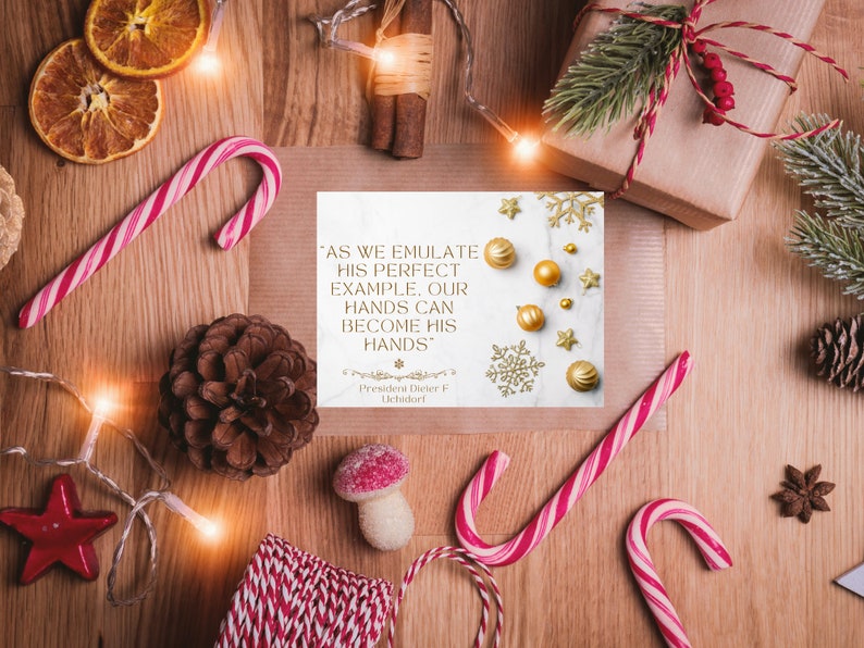 LDS Printable Handout or Gift Tag| LDS Quote| Our Hands Can Become His ...