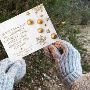 LDS Printable Handout or Gift Tag| LDS Quote| Our Hands Can Become His ...