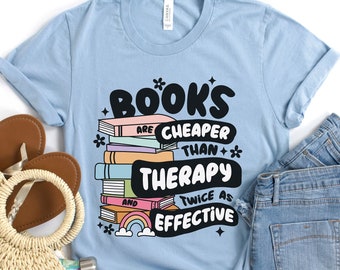 Camiseta de libros / Camiseta de lector de romance / Camiseta de lector obsceno / Camiseta de terapia / Camiseta de regalo de libros / Camiseta de lector de romance / Camiseta de enemigos a amantes / Camiseta de amante de los libros