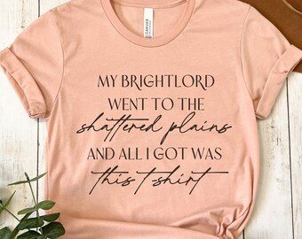 Stormlight Archives Shirt, Stormlight Archive Merch, Brandon Sanderson Fan Gift, Bookish Tee, Kaladin Stormblessed, Way of Kings Shirt, Gift