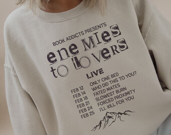 Enemies To Lovers Sweatshirt, Book Tropes Sweatshirt, Bookish Romantasy Sweatshirt, Smut Reader, Dark Romance Shirt, Book Lover Gift, ACOTAR