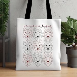 Red Rising Tote Bag | Red Rising Merch | Red Rising Series | Gift for Howler | Gift for Book Lover | Omnis Vir Lupus | Red Rising Gift