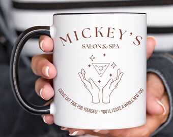 11 oz Mickeys Salon Mug, Red Rising Series Mug, Red Rising Merch, Mug for Book Lover, Gift for her, Gift for him, Cassius and Darrow, Howler