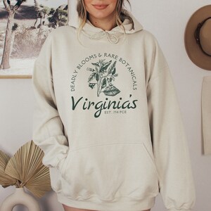 Virginia&#39;s Deadly Blooms Hoodie, Red Rising Merch, Red Rising Series, Gift for Reader, Red Rising Hoodie, Red Rising Gift, Gift for Howler