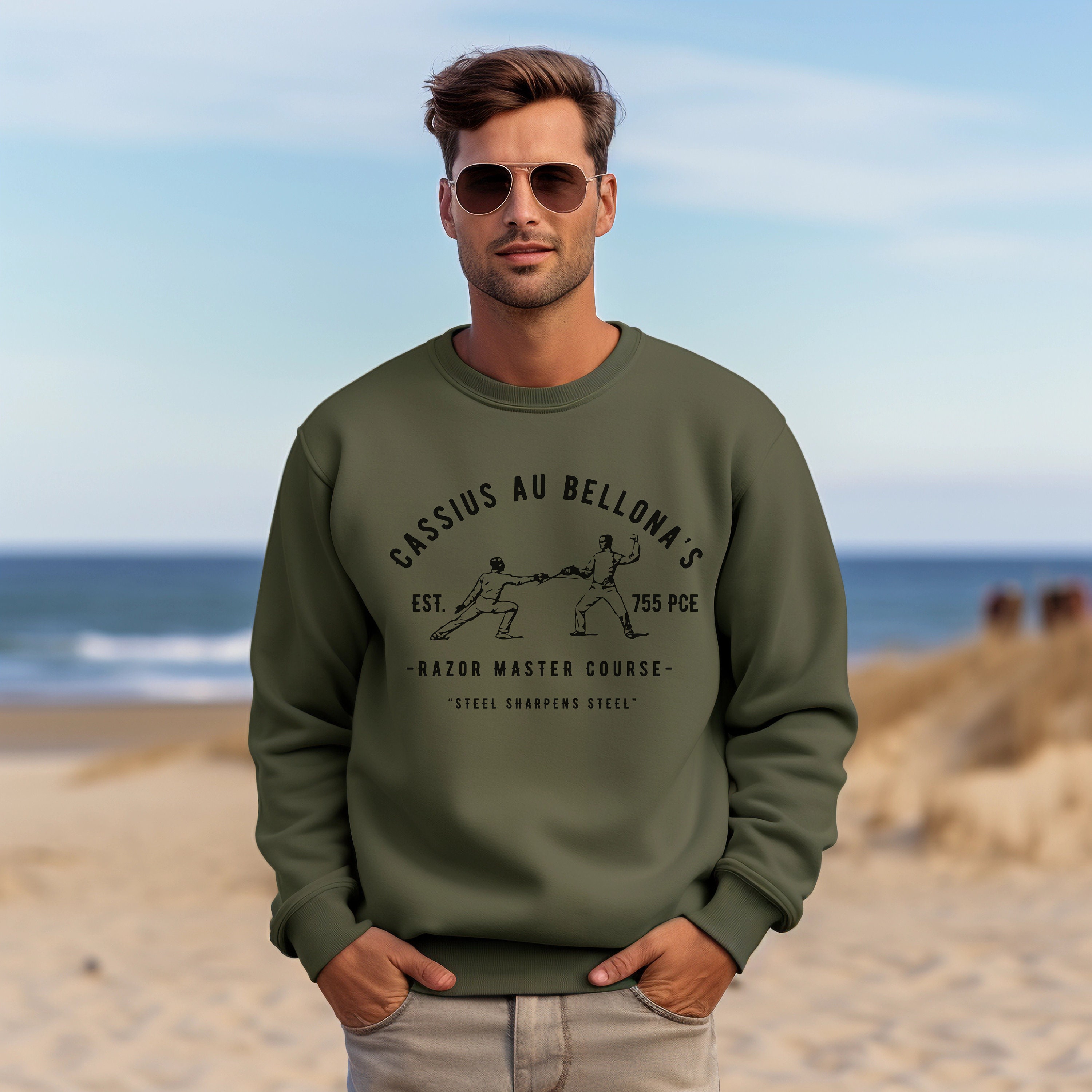 Cassius Razor Trainer Unisex Sweatshirt, Red Rising Merch, Red