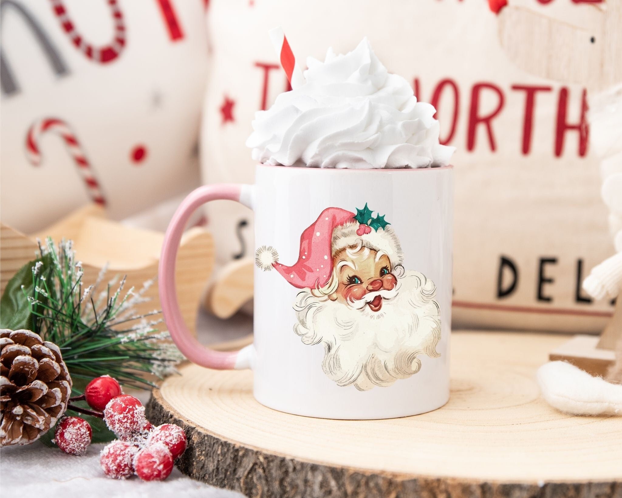 Ceramic Santa Light - Etsy Ceramic Santa Light - Etsy