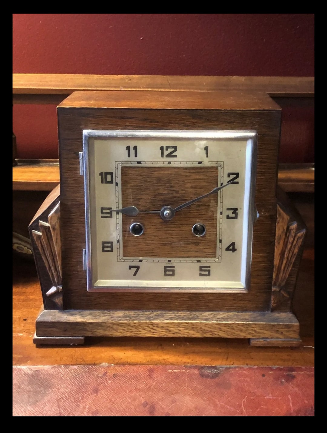 German Haller Pendulum Mantle Clock Art Deco / Nouveau Etsy UK