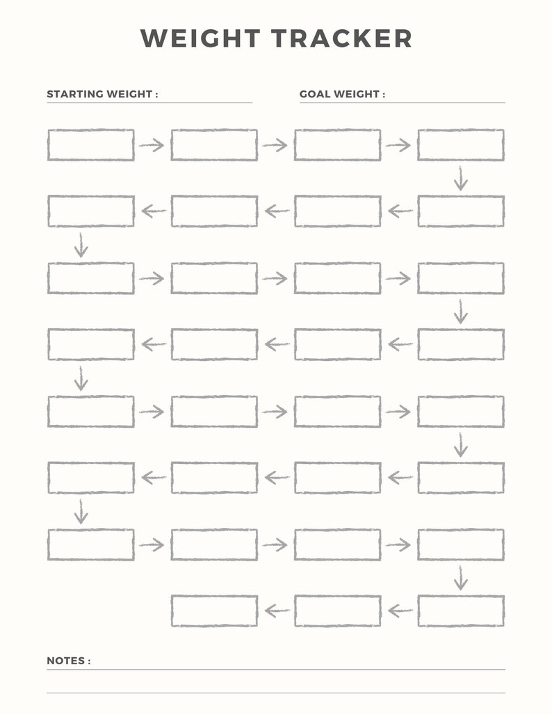 Weight Loss Trackers: 9 Printable Weight Loss Trackers to Help You Keep ...