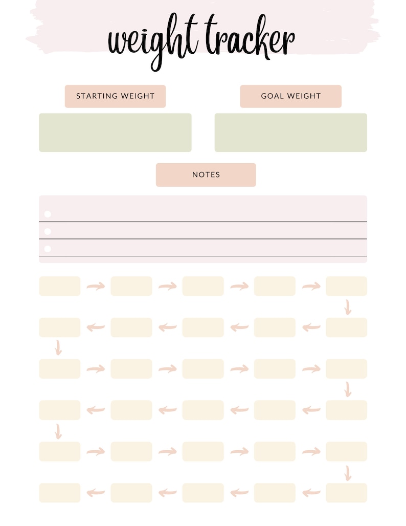 Weight Loss Trackers: 9 Printable Weight Loss Trackers to Help You Keep ...
